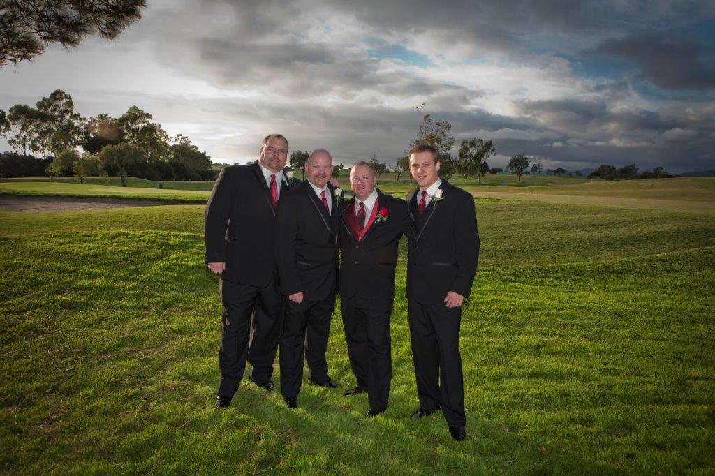 Groom and groomsmen