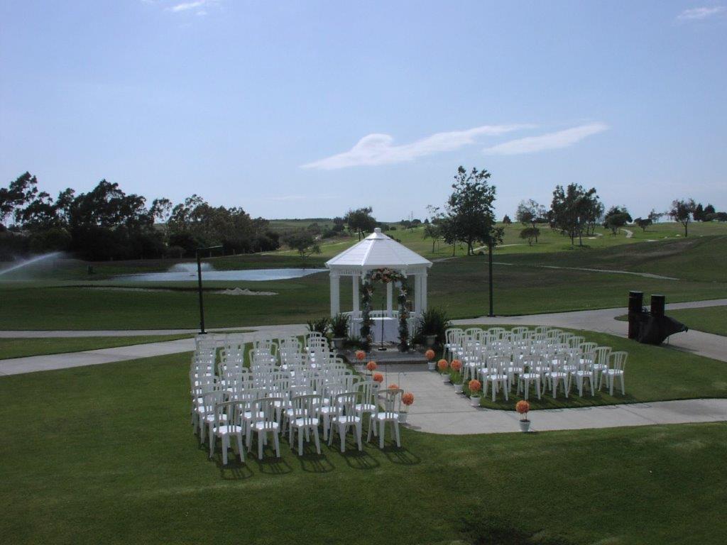 Wedding gazebo outdoors